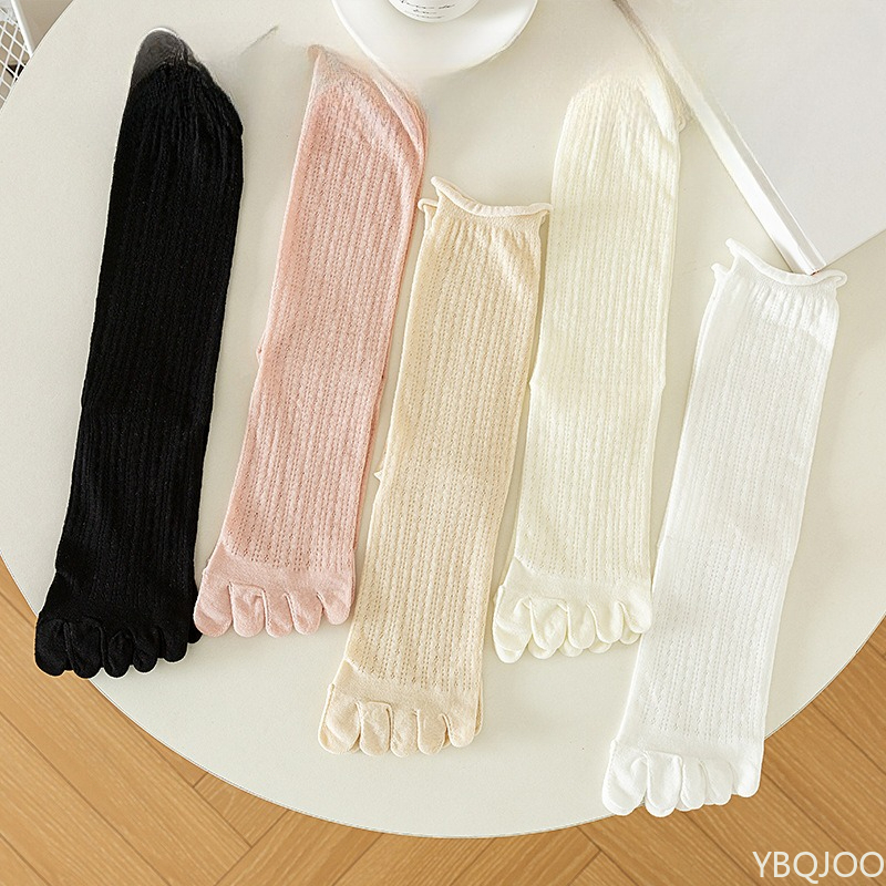 Pipe Bending Spring - Five finger socks women stacked middle
