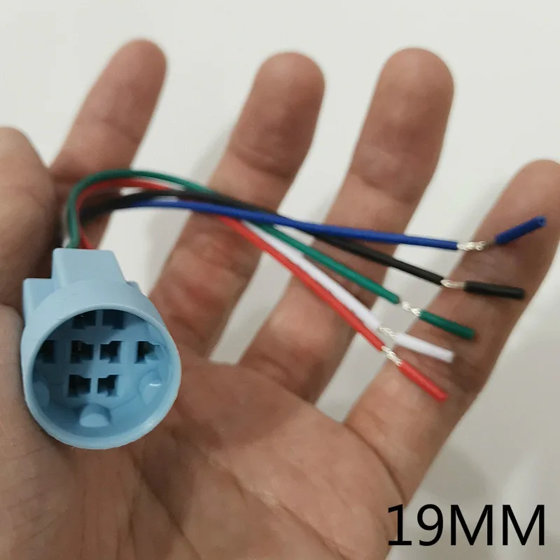 Push Fit Connector - 19mm push button switch flat pins