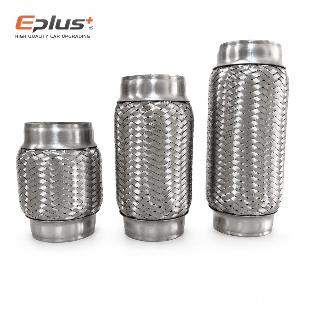 Flexible Hose Braided - Universal Automotive Woven Mesh Exhaust Hose