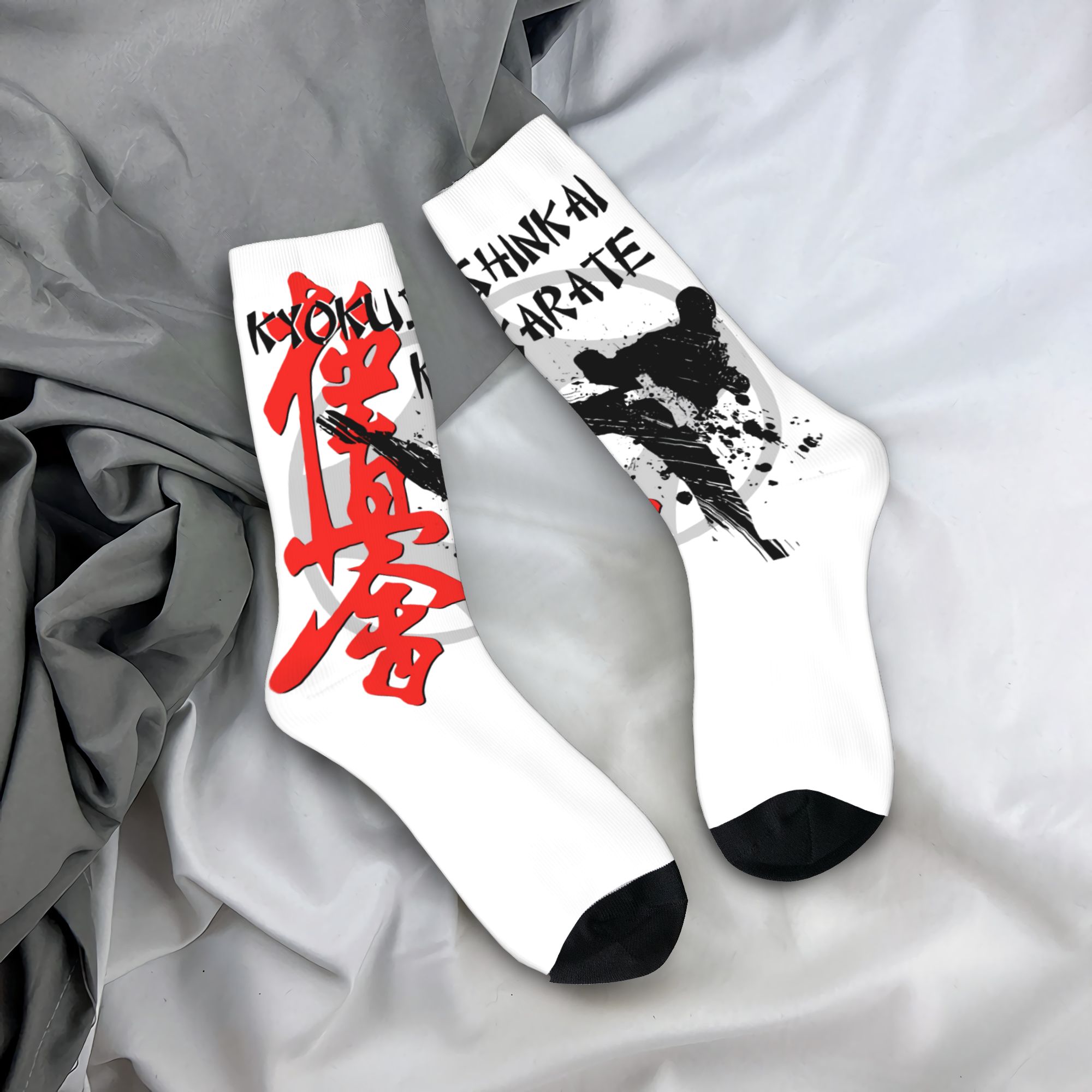 Pipe Bending Spring - Custom Kyokushi Karate Men's Crew Socks