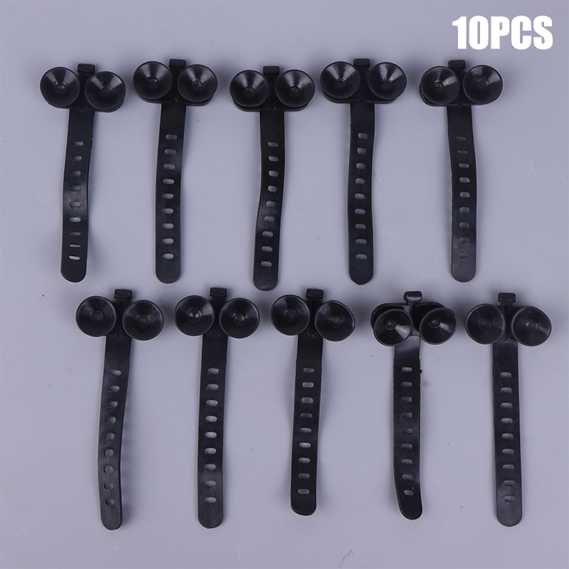 Plastic Pipe Clip - 10Pcs/set Fish Tank Tie Suction Cups