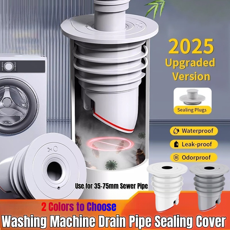 Drain Pipe Clip - Silicone Sink Stopper Sewer Pipe Sealing