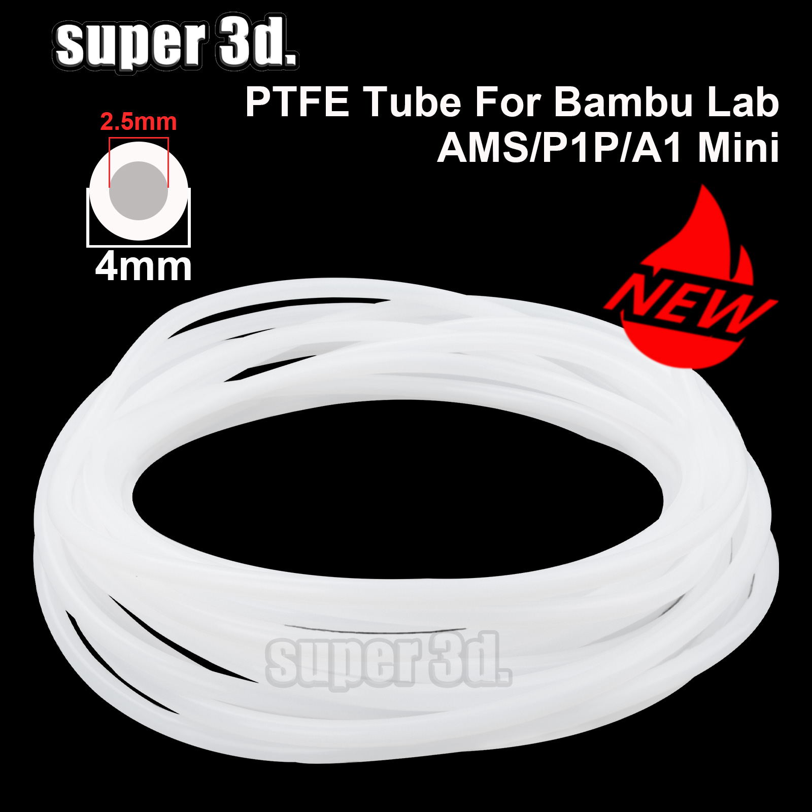 Ptfe Tape Thread - PTFE Tube 3D Printer 2.5mm 4mm