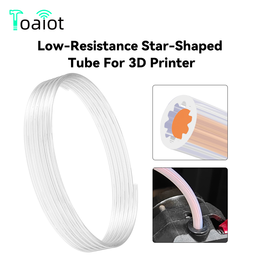 Ptfe Tape Thread - Low-Resistance Star-Shaped PTFE Tube For 3D