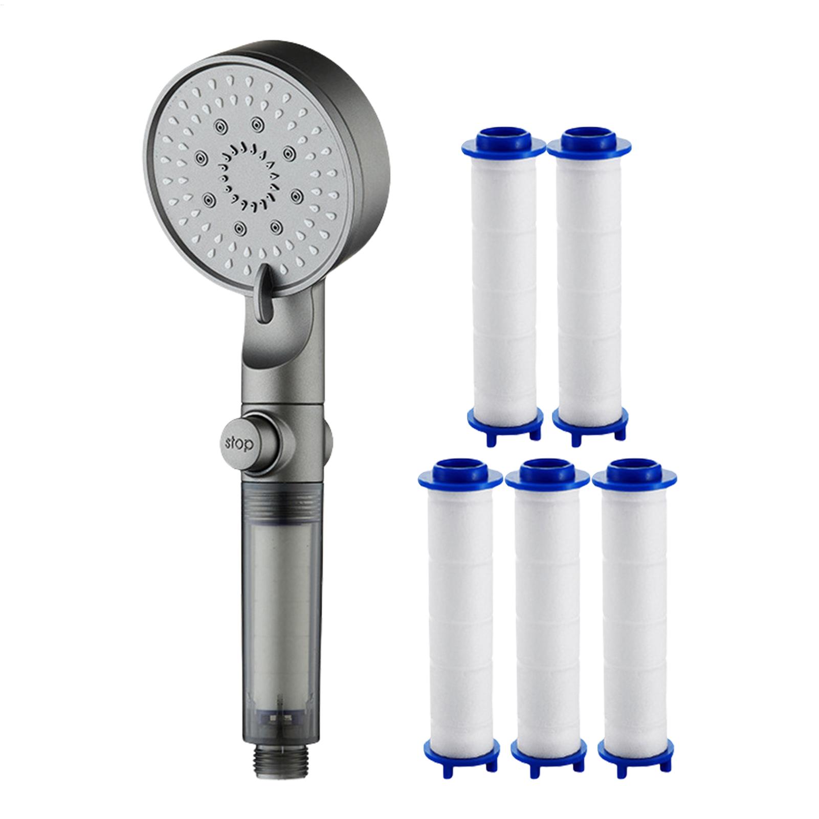 Silicone Tap Washer - New Shower Head 5 Modes Filtered