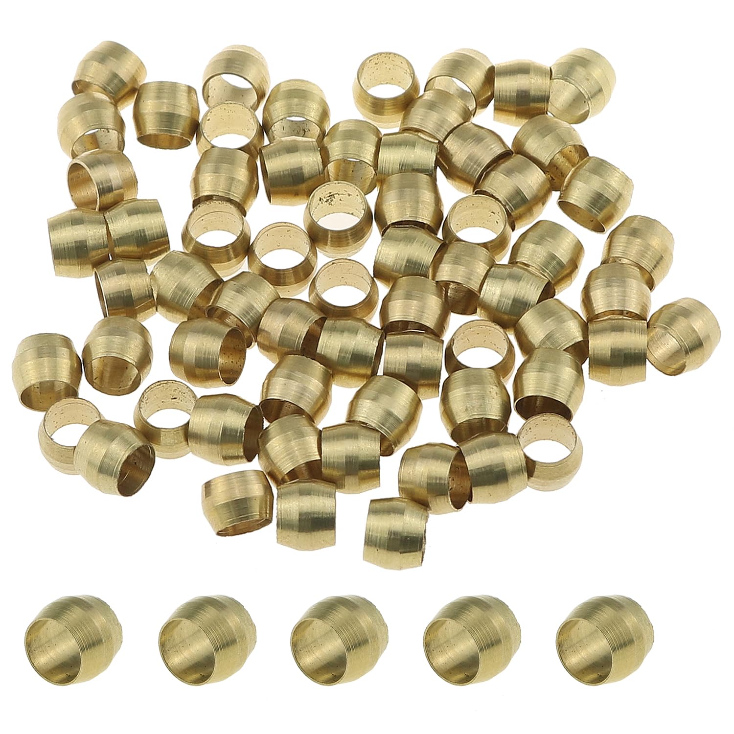 Compression Fitting Brass - 100PCS Brass Ferrule Sleeve Ferrules Compression