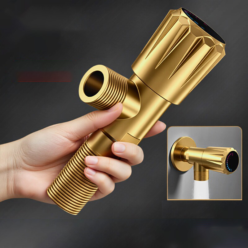 Toilet Fill Valve - Brass High Flow Angle Valve Hot