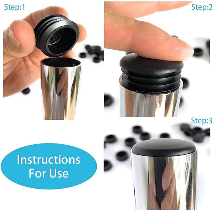 8 PCS Black Round Plastic Blan - Plastic Pipe Clip recension och pris