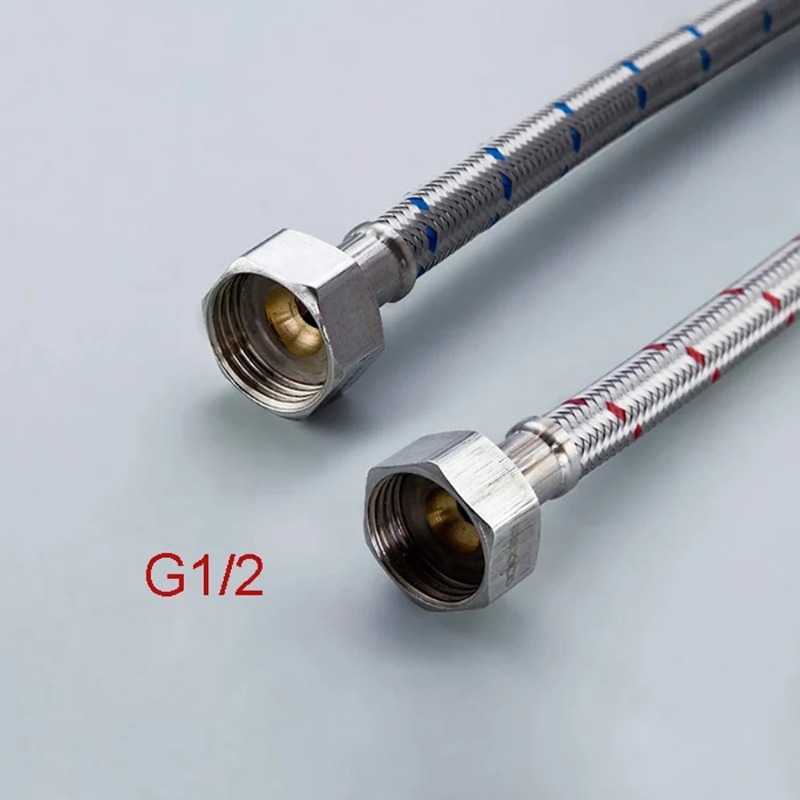 2PCS 60cm Flexible Plumbing Pi - Flexible Hose Braided recension och pris