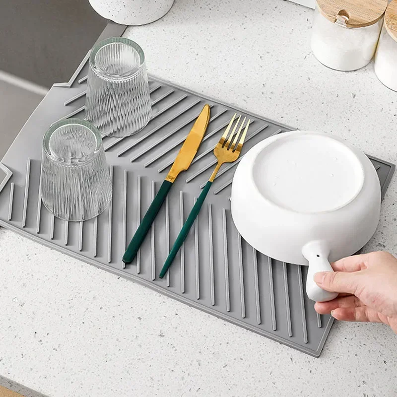 Silicone Dish Draining Mat, Po - Silicone Tap Washer recension och pris