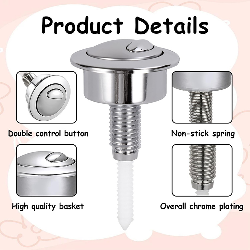 Dual Flush Toilet Button Flush - Toilet Fill Valve recension och pris