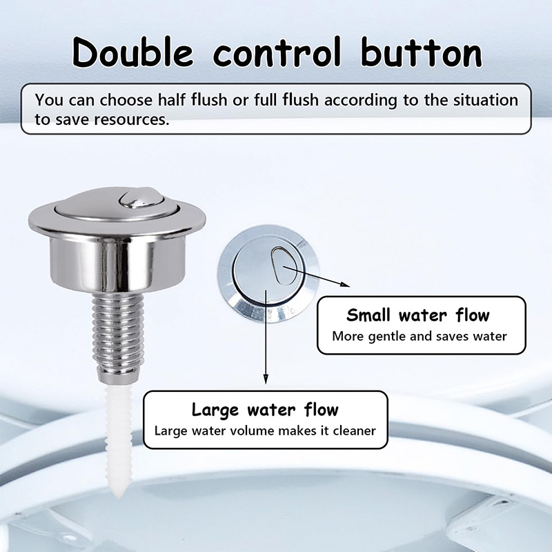 Dual Flush Toilet Button Flush - Toilet Fill Valve recension och pris