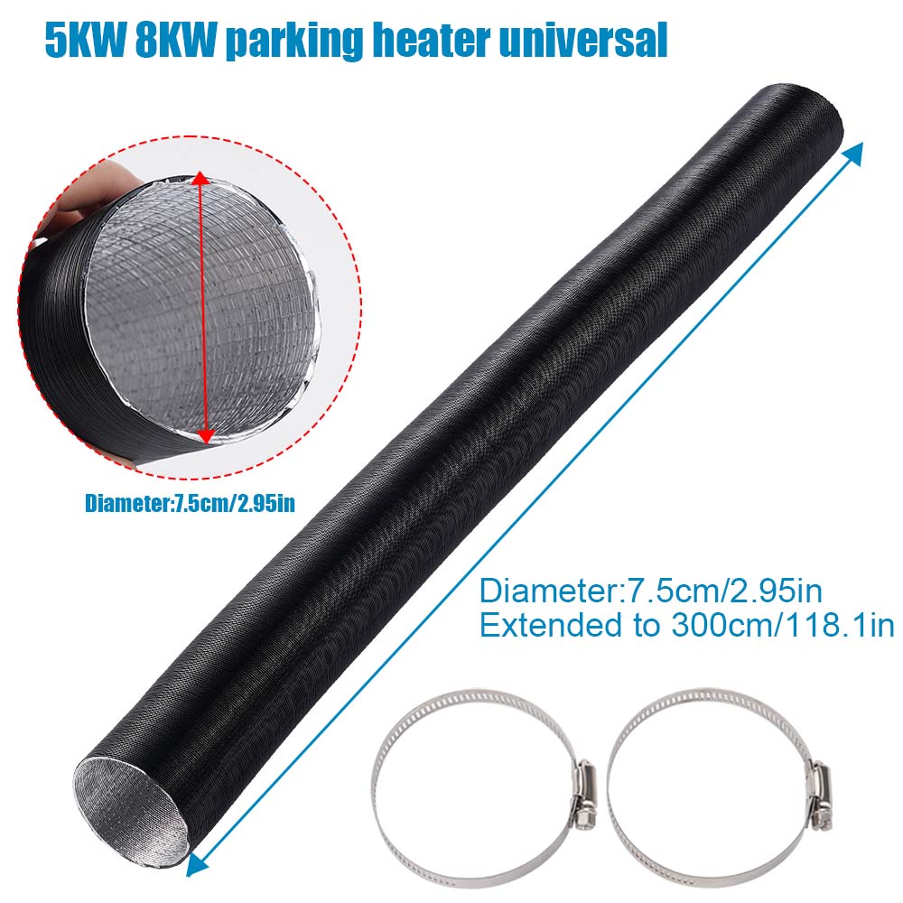 75mm Air Diesel Parking Heater - Flexible Hose Braided recension och pris