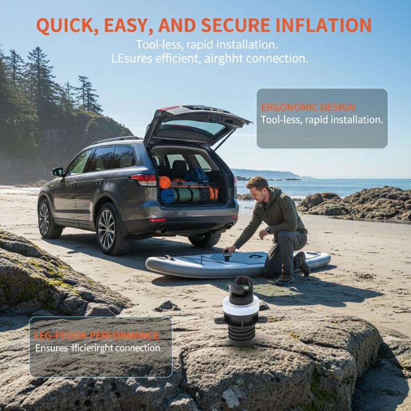 Air Valve Adapter for SUP Pump - Float Ball Valve recension och pris
