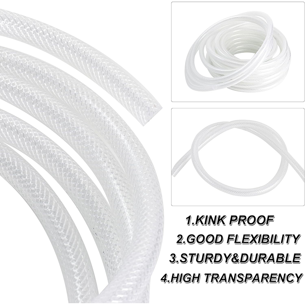 High Pressure Braided Clear PV - Flexible Hose Braided recension och pris