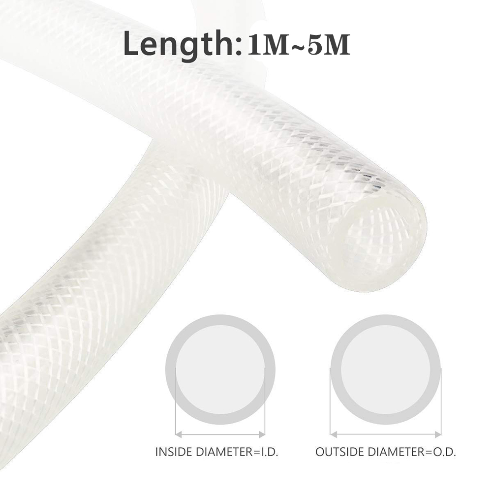 High Pressure Braided Clear PV - Flexible Hose Braided recension och pris