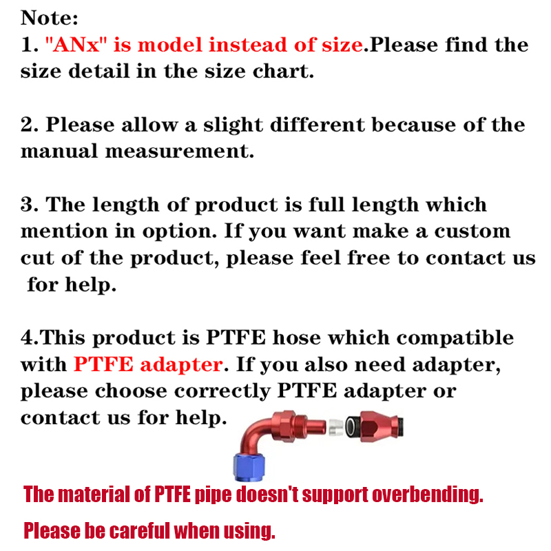 1M/2M/3M/5M AN3 AN4 AN6 AN8 AN - Ptfe Tape Thread recension och pris