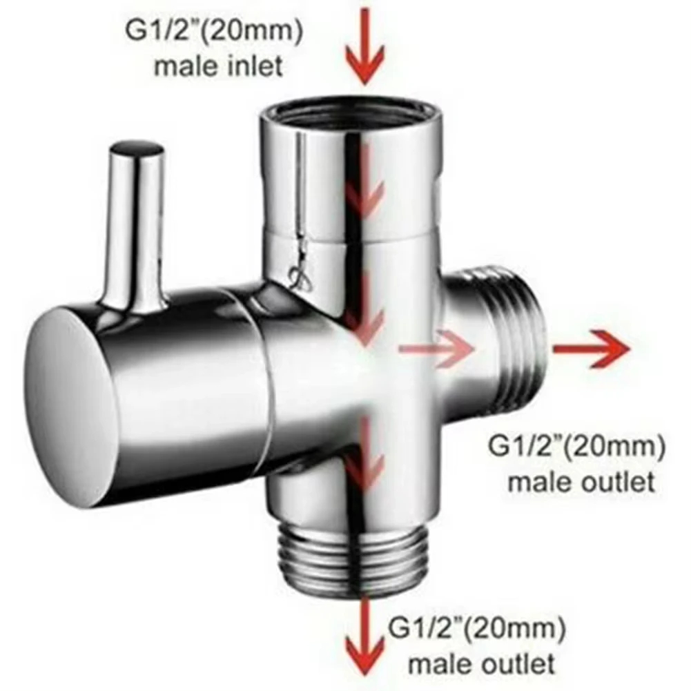 G1/2in 3 Way Diverter Valve T- - Shower Valve Cartridge recension och pris