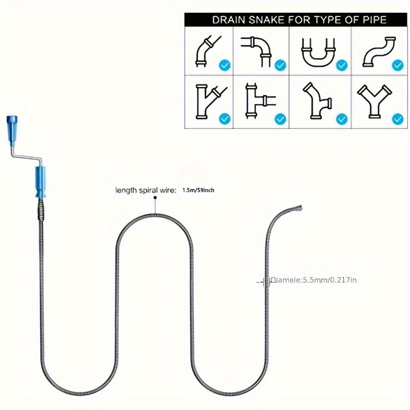 Telescopic Handle Flexible Ste - Drain Snake Flexible recension och pris