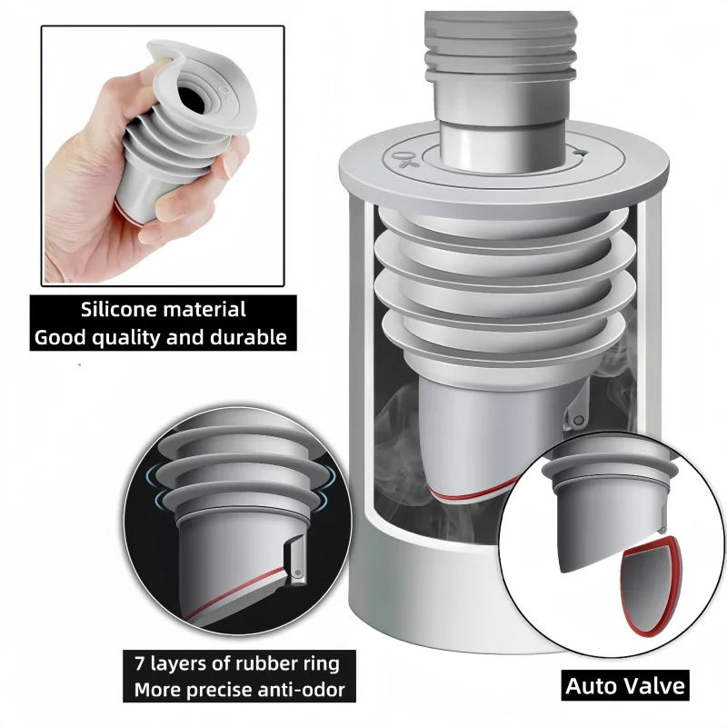 Silicone Sink Stopper Sewer Pi - Drain Pipe Clip recension och pris