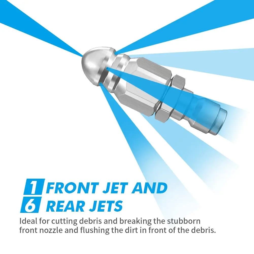 Water Jet High Pressure Spraye - Drain Pipe Clip recension och pris