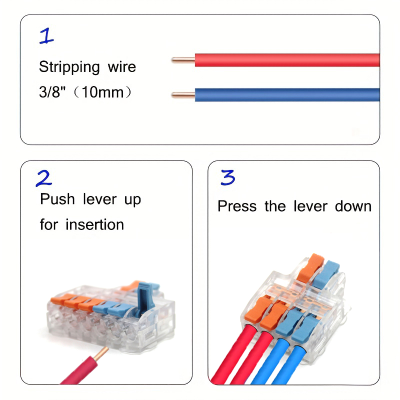 10/50pcs Quick Wire Connector  - Push Fit Connector recension och pris