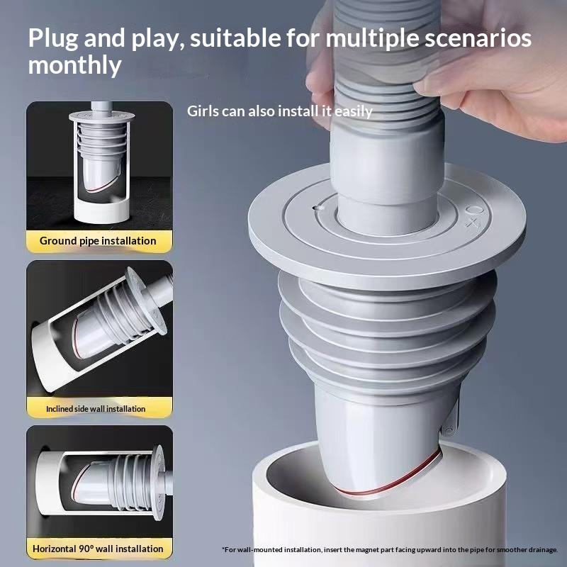 &Bathroom Sewer Seal Ring Anti - Drain Pipe Clip recension och pris