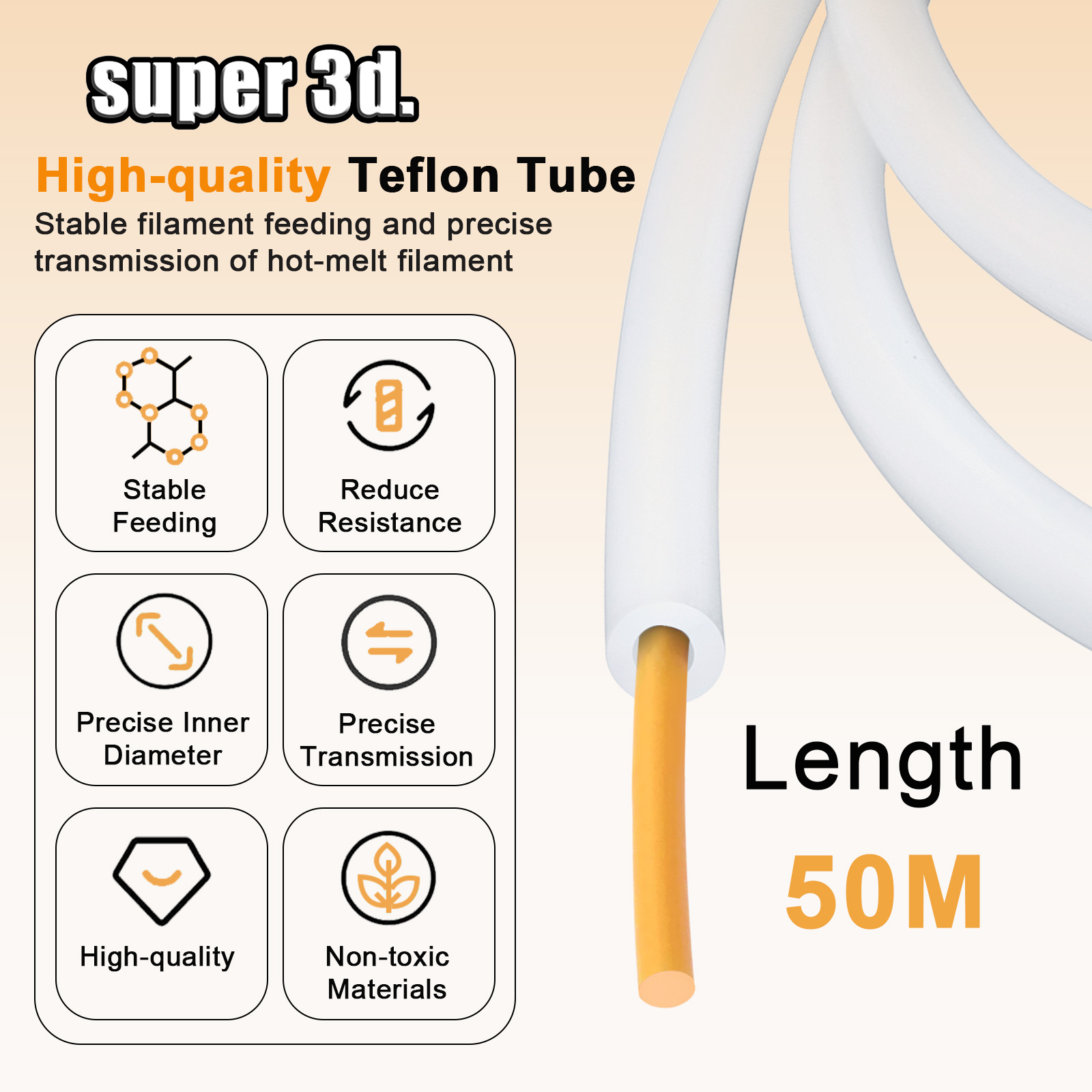 PTFE Tube 3D Printer 2.5mm 4mm - Ptfe Tape Thread recension och pris