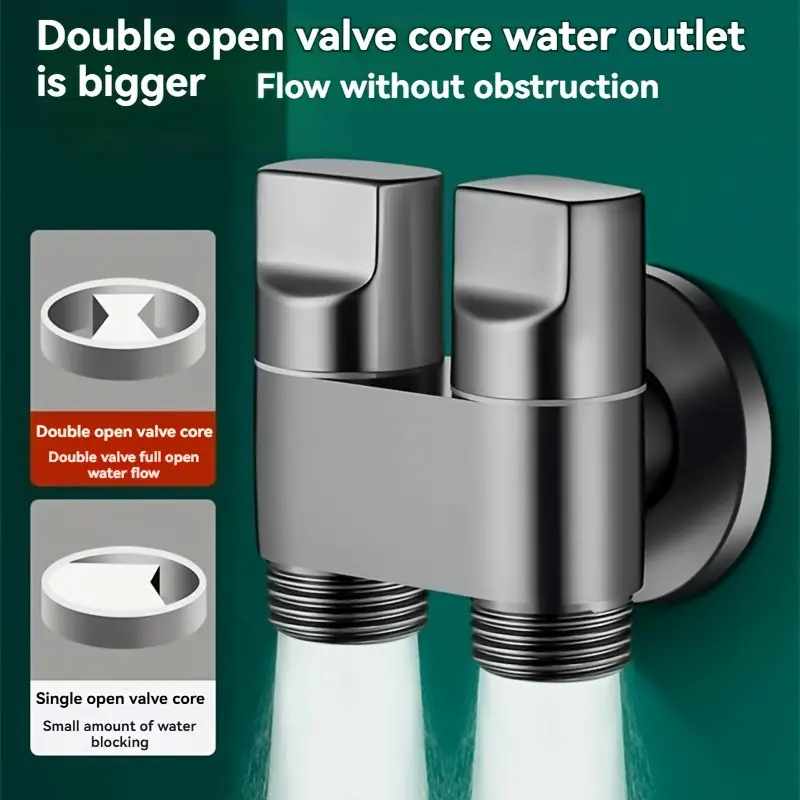 Stainless steel double outlet  - Toilet Fill Valve recension och pris