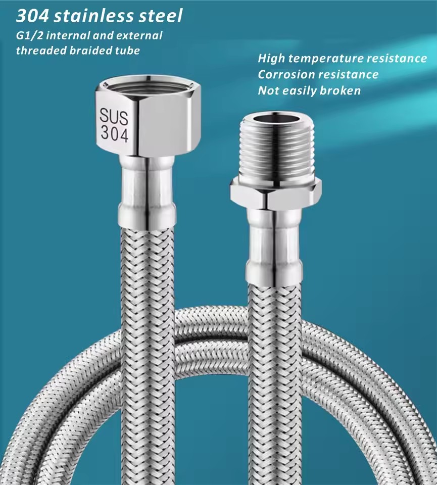 1pc 20/40/60/80/100/150/200CM  - Flexible Hose Braided recension och pris