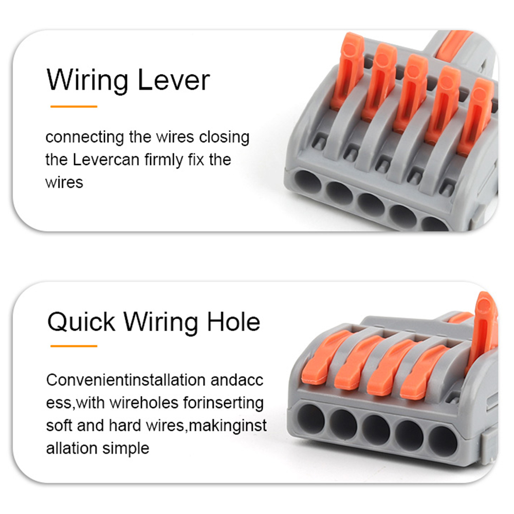 10/100PCS Electrical Cable Con - Push Fit Connector recension och pris