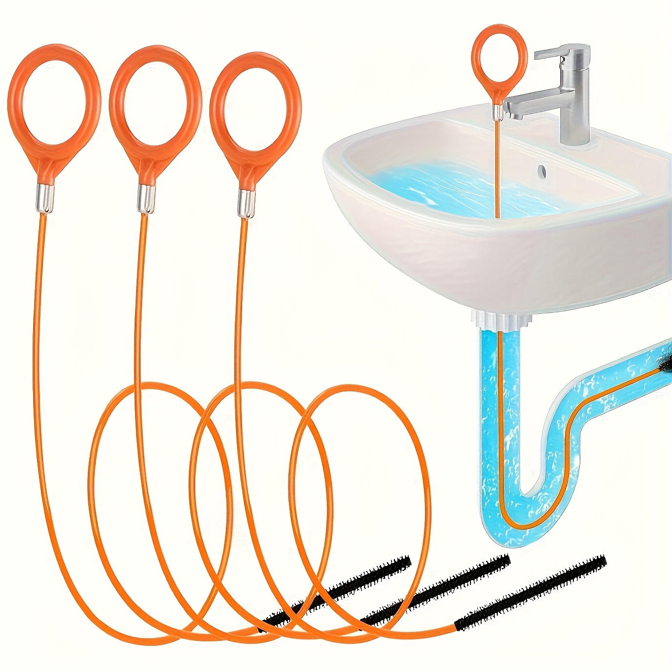 Sink Snake Hair Remover Tool,  - Drain Snake Flexible recension och pris