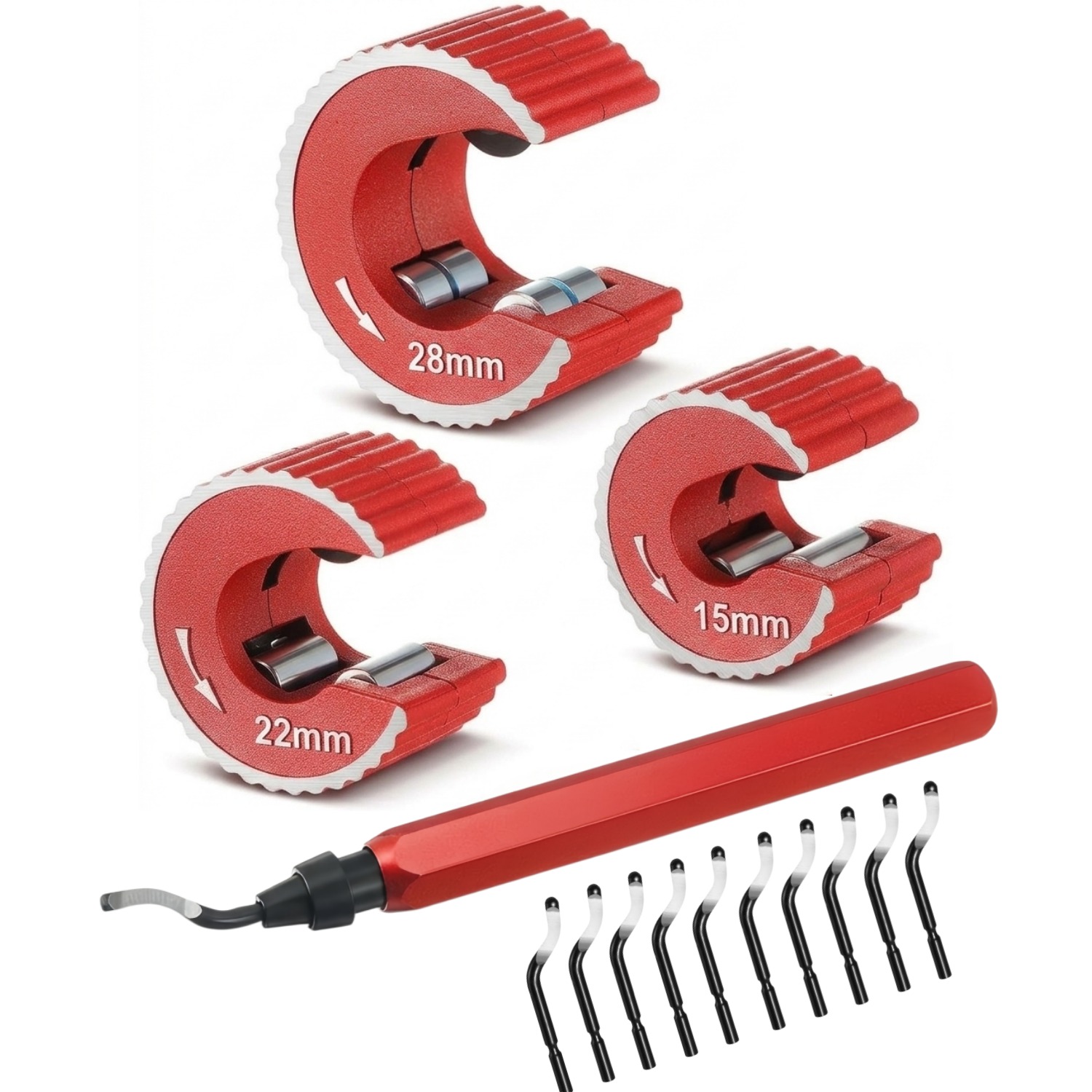Copper Tubing Cutter Set 3 PCS - Pipe Cutter Ratchet recension och pris