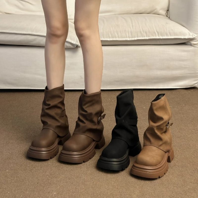 Women's Thick Bottom Boots Bri - Pipe Bending Spring recension och pris