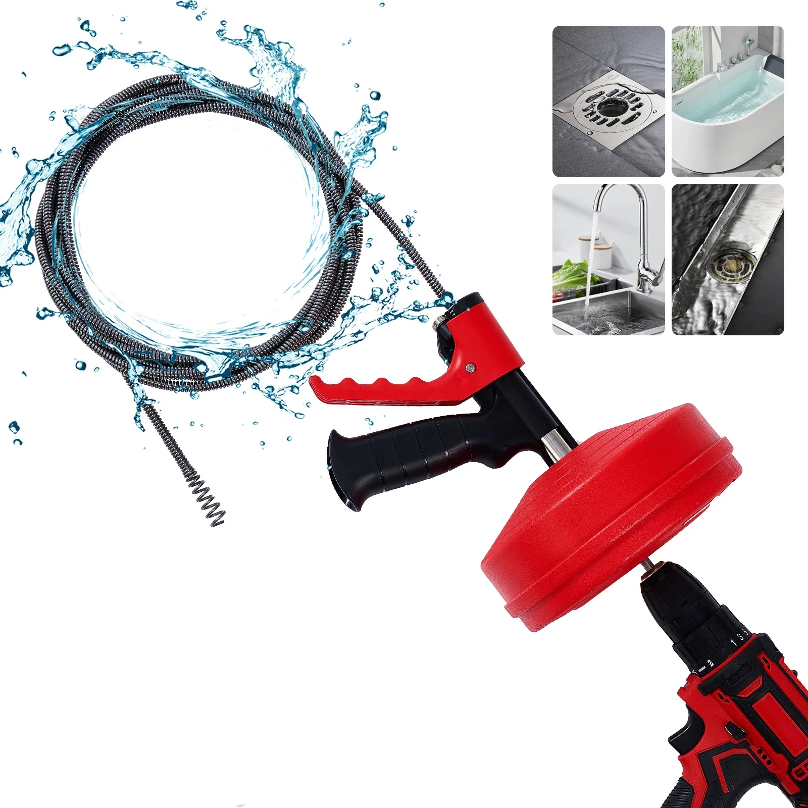 Professional Drain Snake Auger - Drain Snake Flexible recension och pris