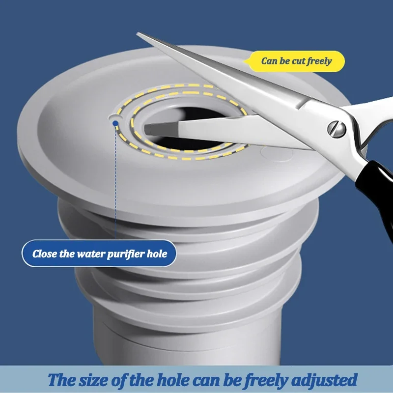 Silicone Bathroom Sewer Seal R - Drain Pipe Clip recension och pris