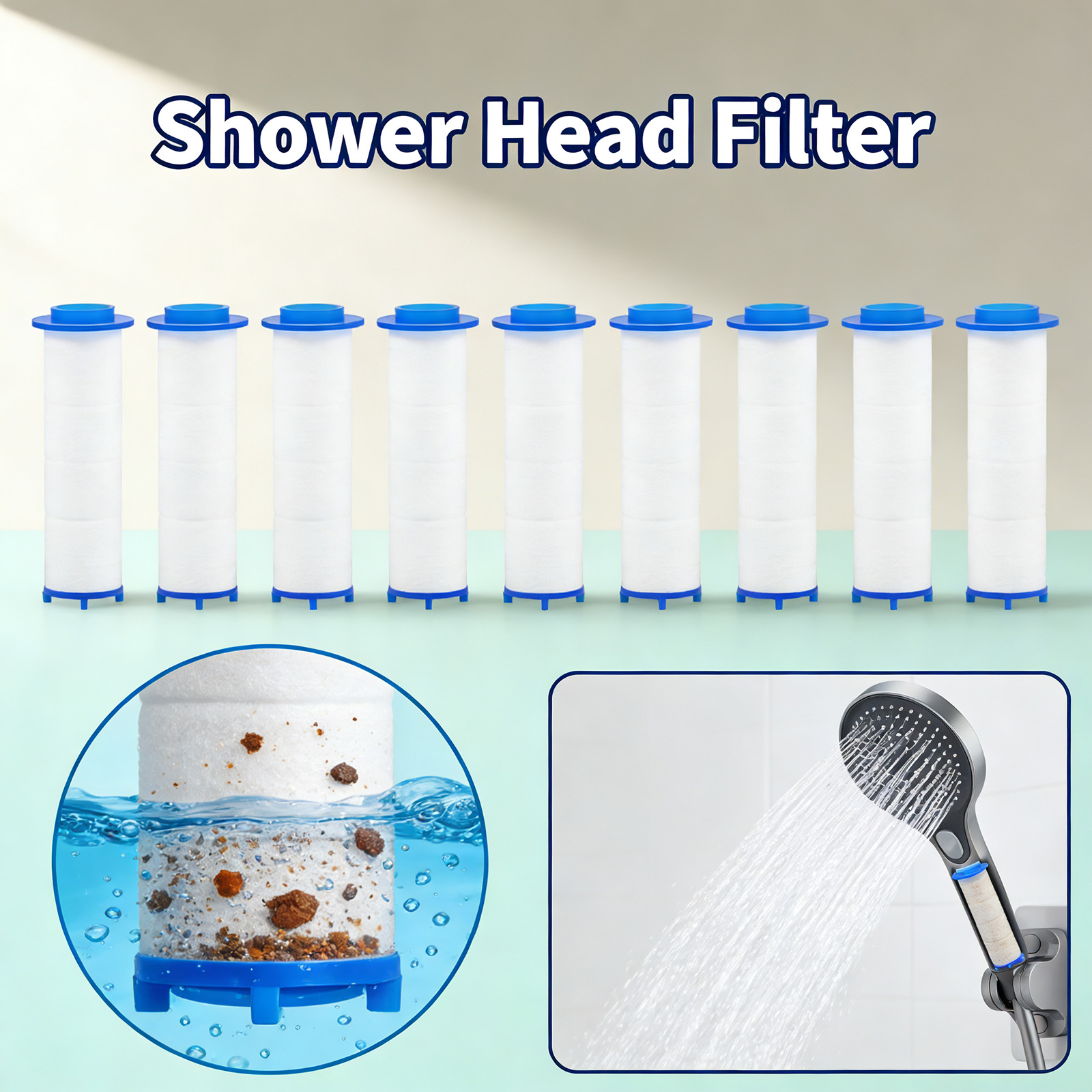 20Pcs Replacement Shower Filte - Shower Valve Cartridge recension och pris