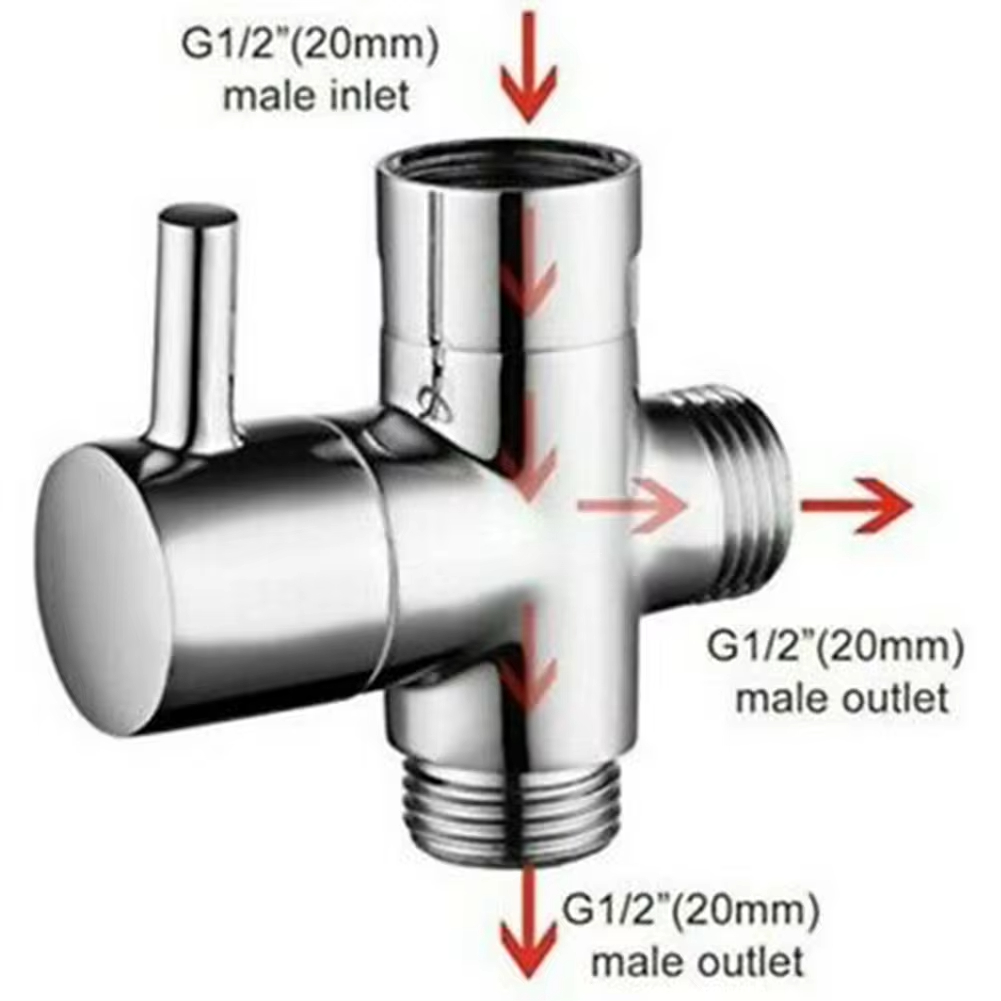 G1/2in 3 Way Diverter Valve T- - Shower Valve Cartridge recension och pris