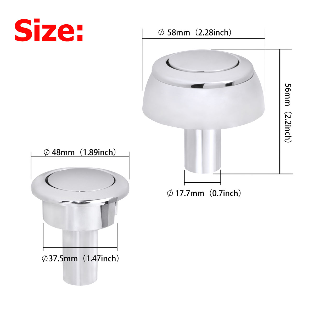 1Pcs/2Pcs 48mm Toilet Single P - Toilet Fill Valve recension och pris