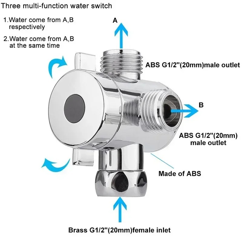 Diverter Valve G1/2 Splitter 2 - Shower Valve Cartridge recension och pris
