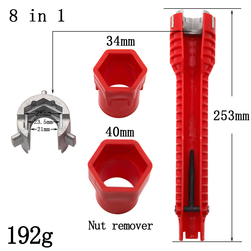 Three head red Sink wrench 8-i - Pipe Freeze Spray recension och pris