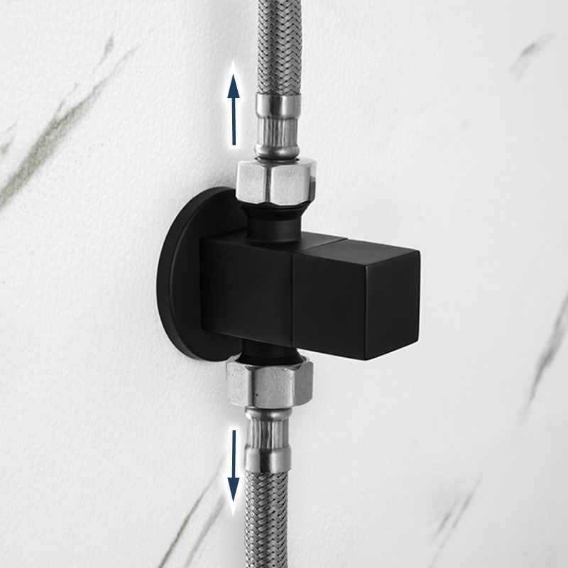Brass Angle Valve Chrome Black - Toilet Fill Valve recension och pris
