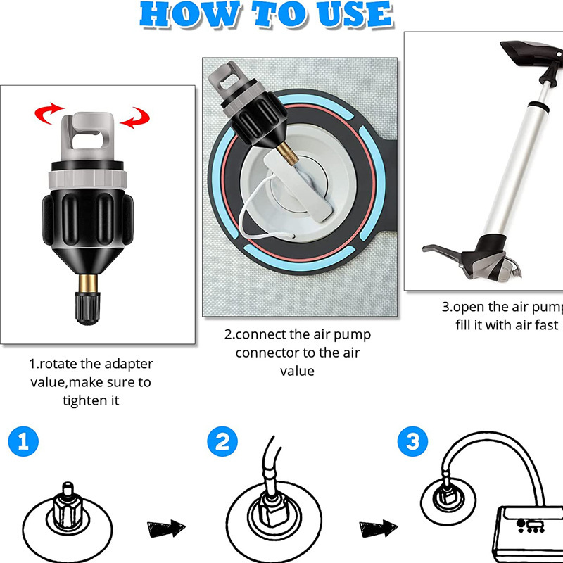 Universal SUP Pump Adapter Inf - Float Ball Valve recension och pris